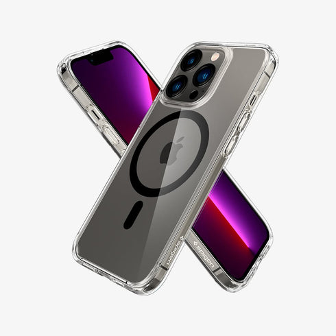 ACS03210 - iPhone 13 Pro Max Case Ultra Hybrid Mag Safe Compatible in white showing the back